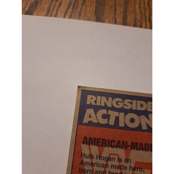 1987 Topps WWF Hulk Hogan #35 American Made Wrestling Trading Card Vintage - Picture 3 of 3